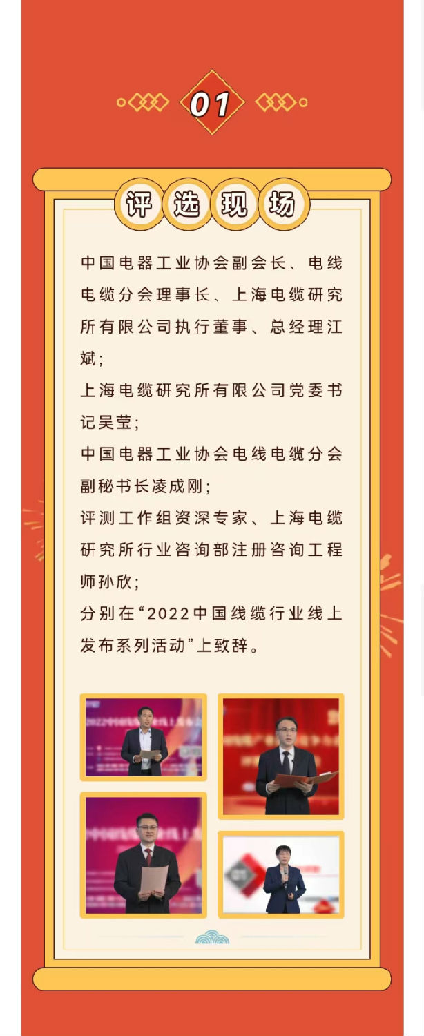 2022年度中國線纜產業(yè)最具競爭力企業(yè)10強 2022年度中國線纜產業(yè)最具競爭力企業(yè)10強